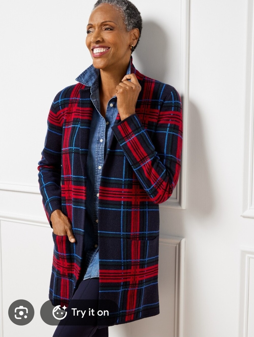 TALBOTS 100% Merino Wool Cardigan